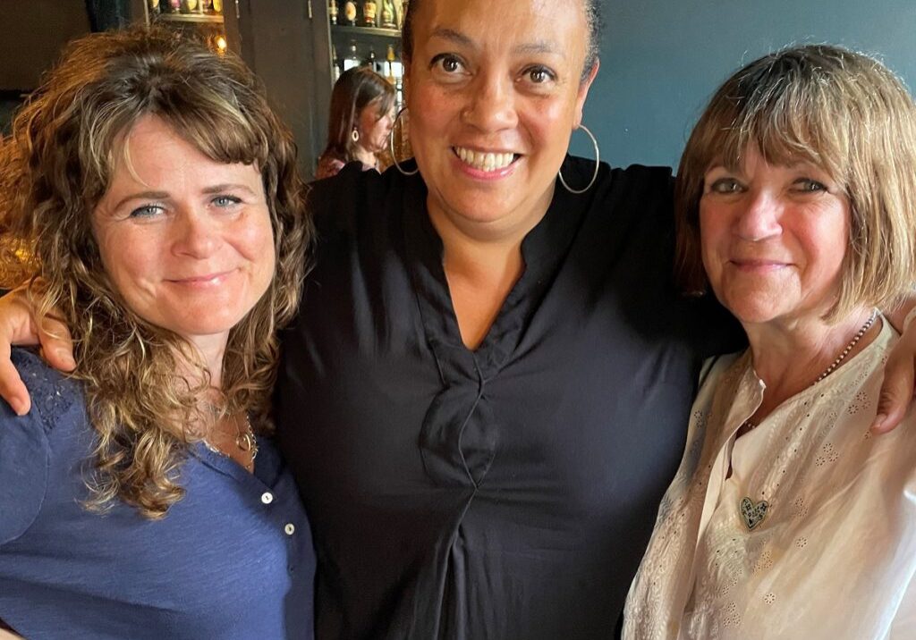 Creative Future CEOs past and present. From left to right Dominique De-Light (Co Founder and Director), Jane McMorrow (current CEO), Rose Kigwana (future CEO)