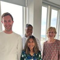 Edward, Clarissa, Salma, Janet 1st board meeting June 24